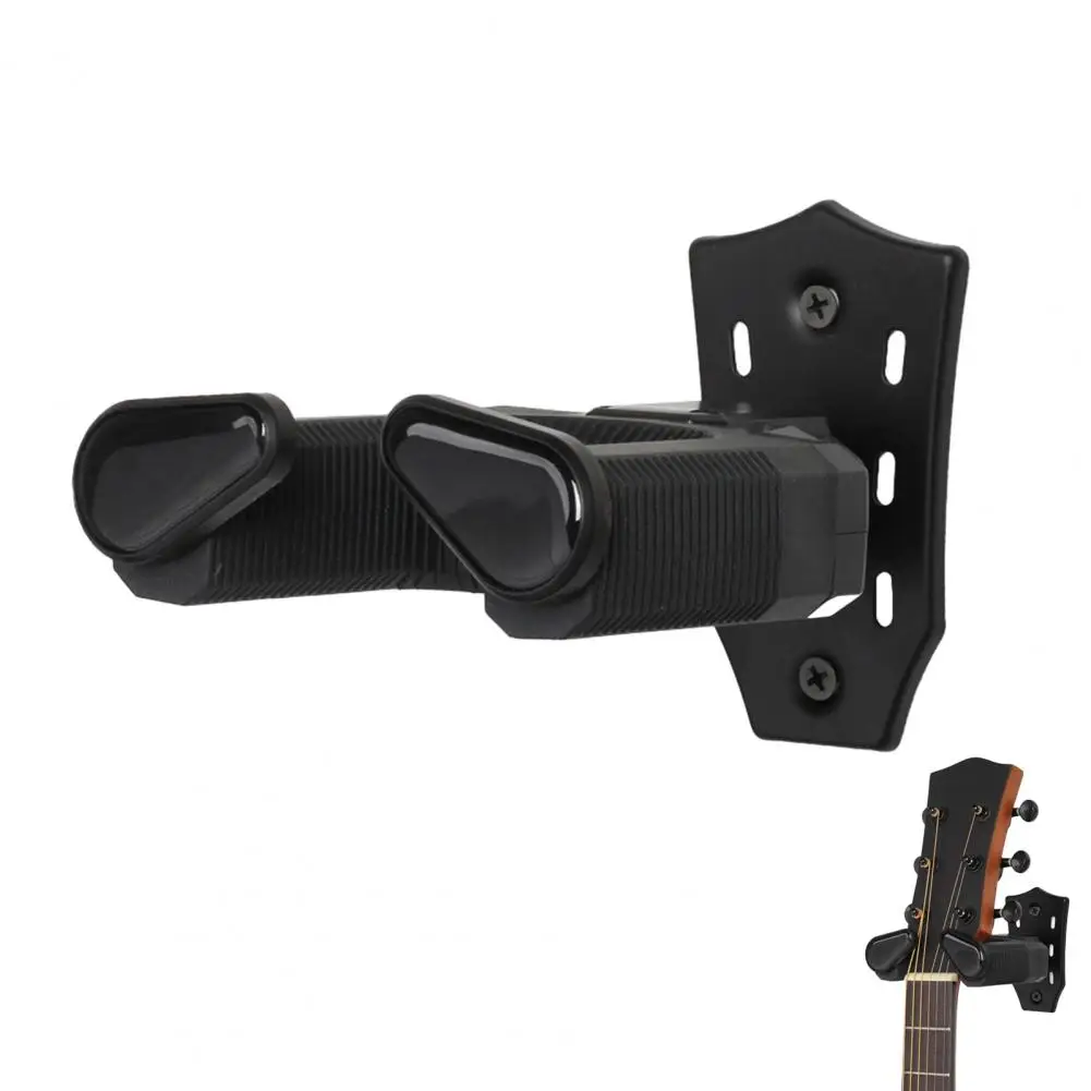 Sturdy Guitar Holder Auto Lock Guitar Wall Mount Metal U-shaped Guitar Holder Hook Stand Wall Hanger for Acoustic Electric