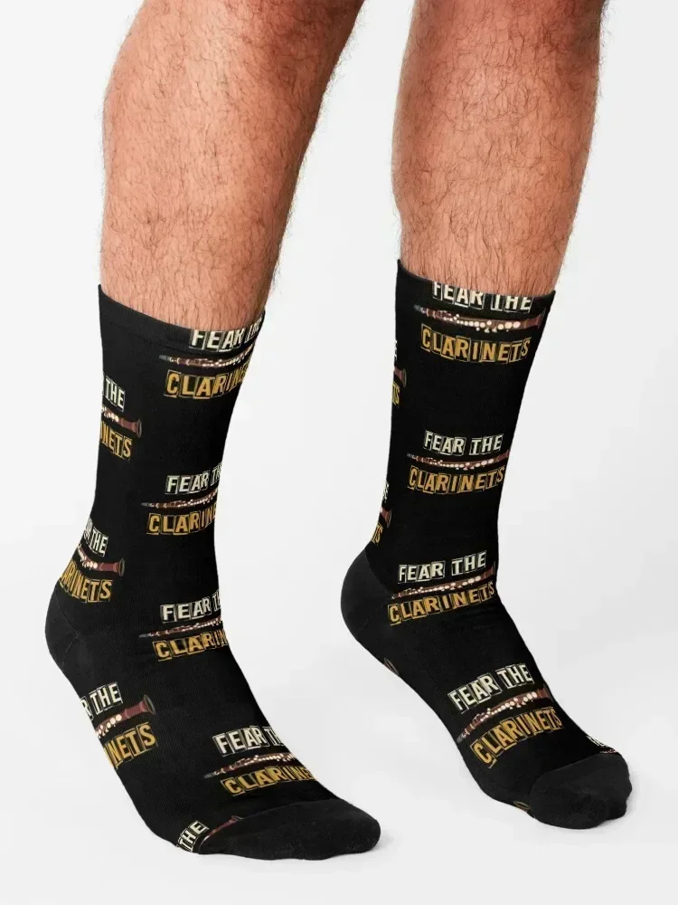 Fear The Clarinets Socks designer kids golf funny sock Socks Women's Men's