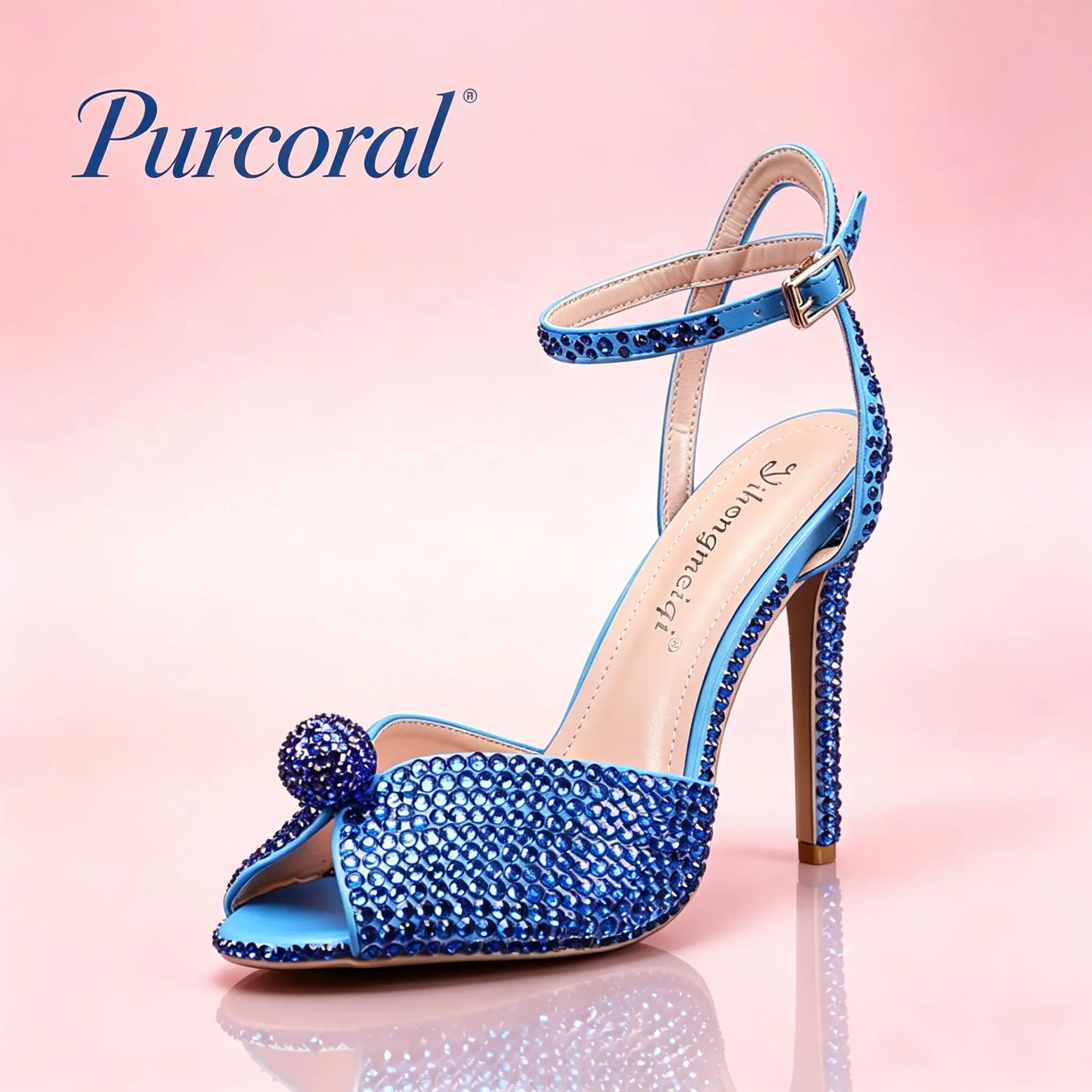 Purcoral 2026 New Fish Mouth High Heels Thin Heels Shallow Mouth Water Diamond Women's Single Shoes Wedding Bridal Shoes