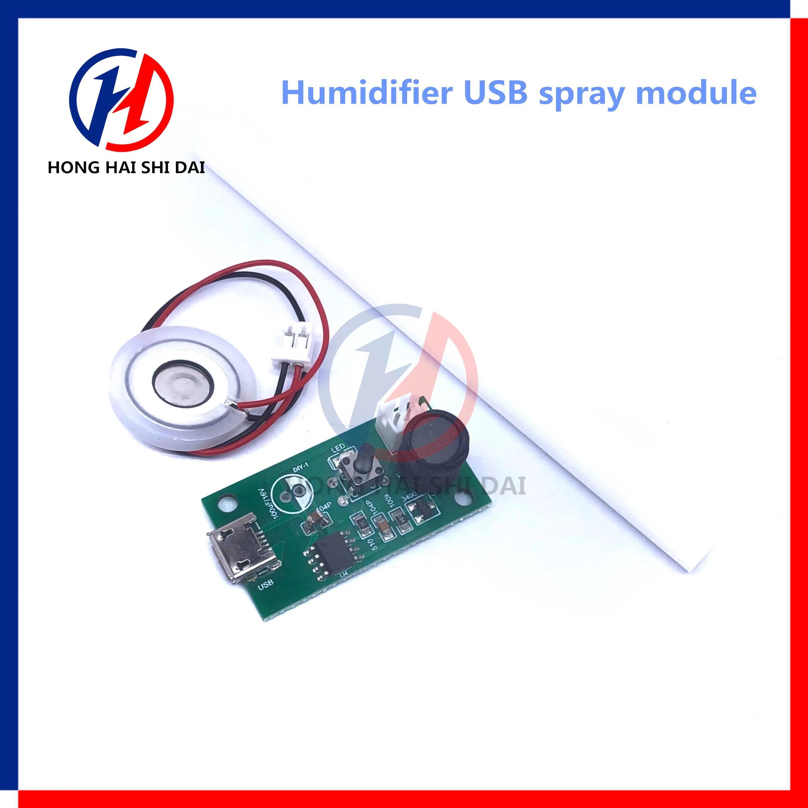 USB Mini Humidifier DIY Kits, Mist Maker and Driver Circuit Board, Fogger Atomization, Foil Atomizer Film, Mini Oscillating