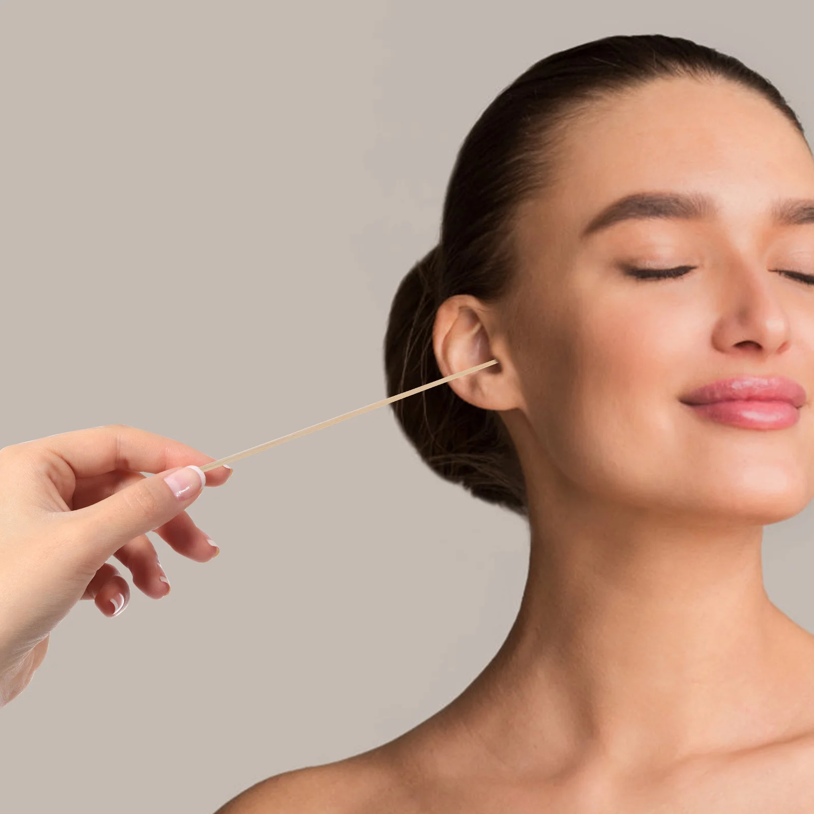 

20 шт., инструменты для чистки ушей, бамбуковые гусиные волосы, гладкий полированный набор для удаления ушной серы, портативный легко чистящийся набор для ухода за ушами