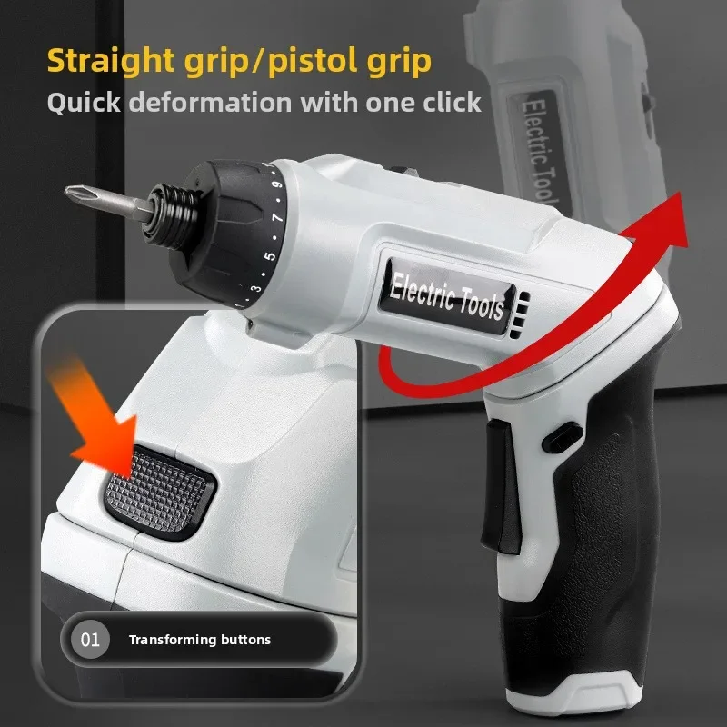 Multi-function Electric Screwdriver Adjustable Gear and Rotatable Disassembly and Screwdriver