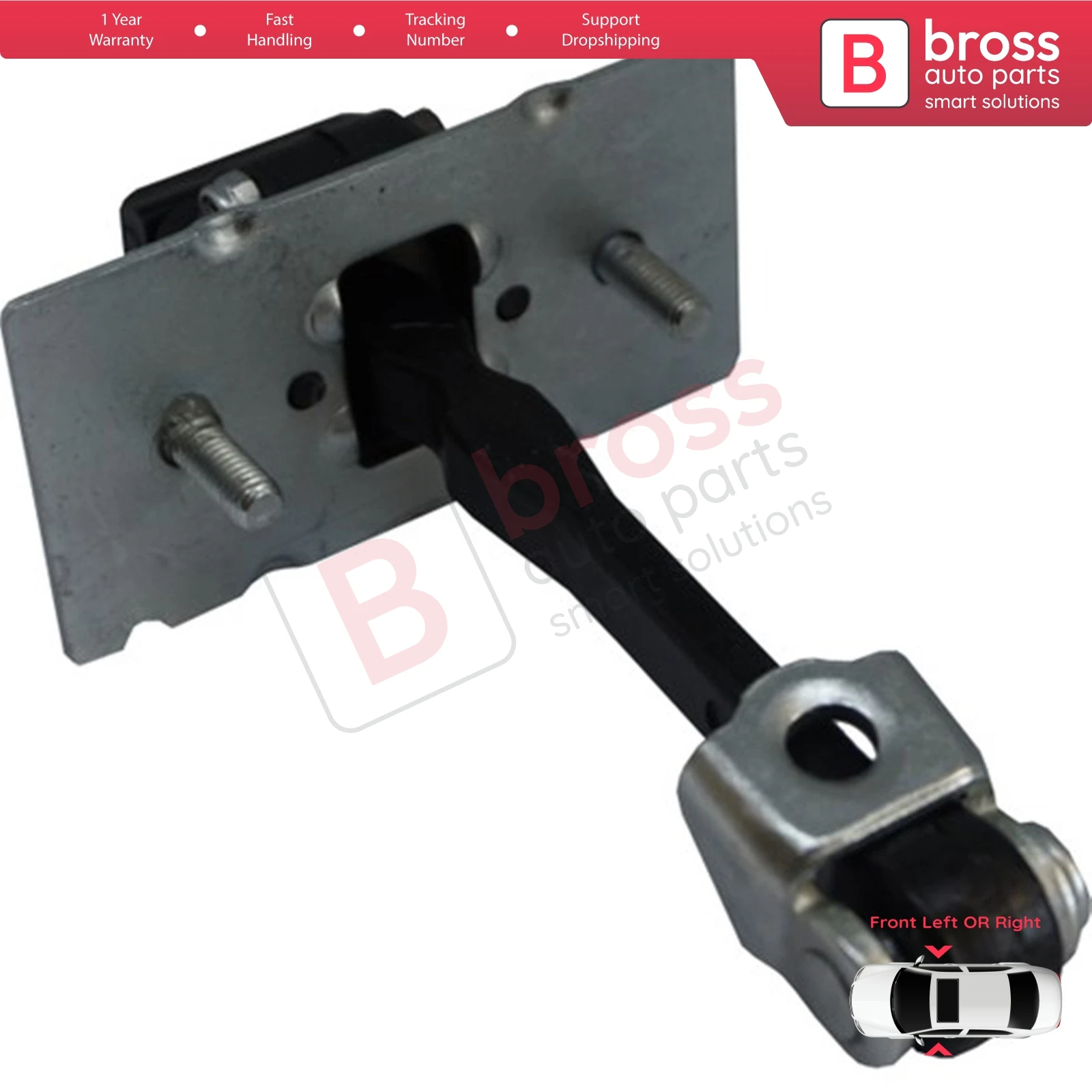 BDP766 Front Left OR Right Door Catch Hinge Brake Stop Check Strap Limiter 9675585080 for Citroen C-Elysee Peugeot 301 2012-On