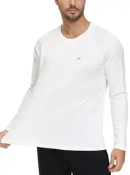 Camiseta de manga larga para hombre, camisa de protección solar UV UPF 50 +, para deporte, pesca, senderismo, entrenamiento, al aire libre