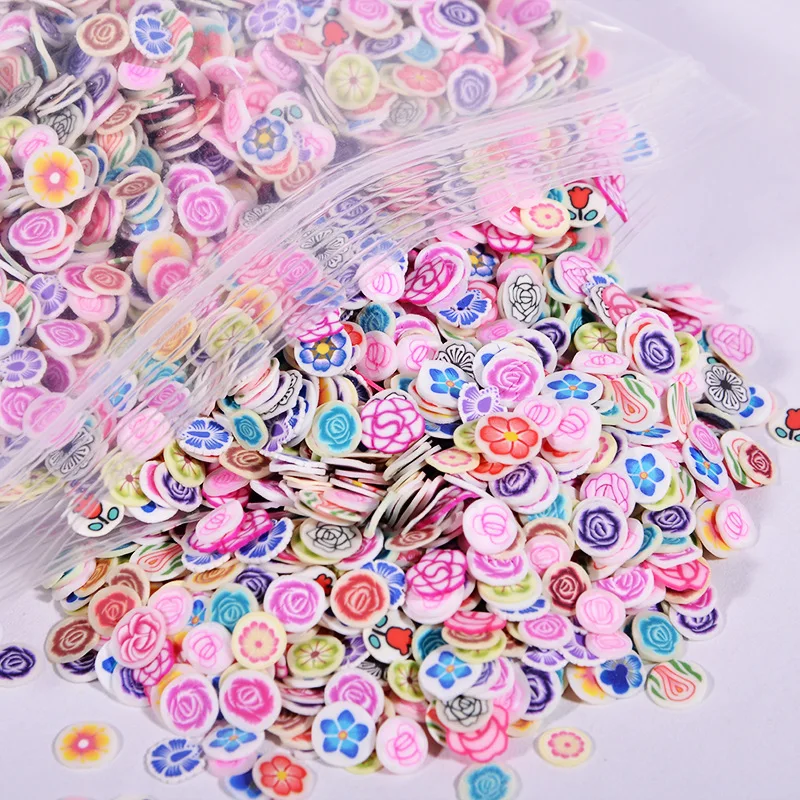 12g Nail Art Slice 1000PCS 3D Fruit Fimo Slices Polymer Clay DIY Nail Art Decoration 1000Pcs Fruit Nail Art Slices Fruit Slices