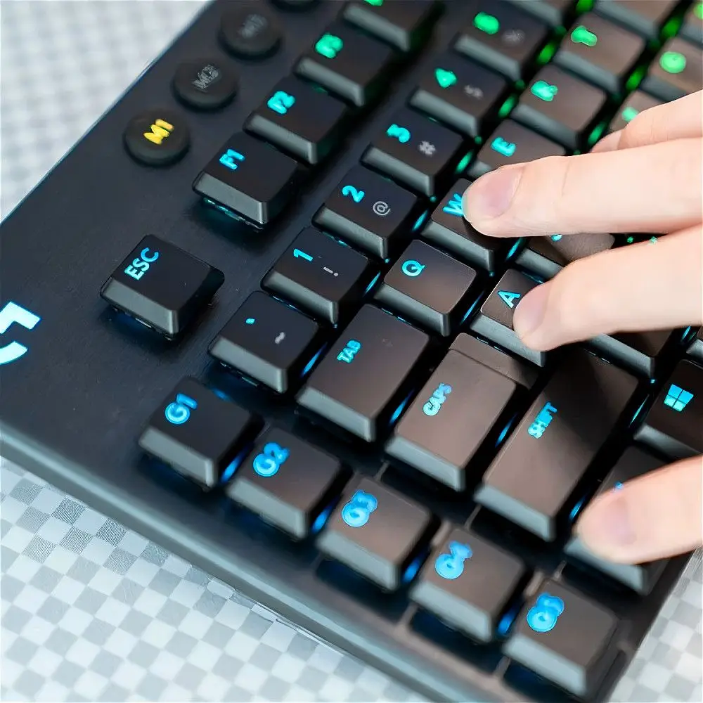 111-キー-ロジクール-キーキャップ-透明昇華-pbt-ブラック-ホワイト-オフィス対応-g915-g913-g813