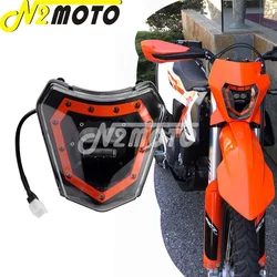 Motorcycle Motocross LED Headlight Head Light Lamp DRL For KTM SMC R 690 Enduro 300 350 450 530 EXC tpi Six Days EXC-F XCW XCW-F