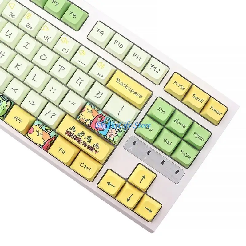 E65E 135 teclas Dye Subbed PBT Keycap para teclado mecánico interruptor MX