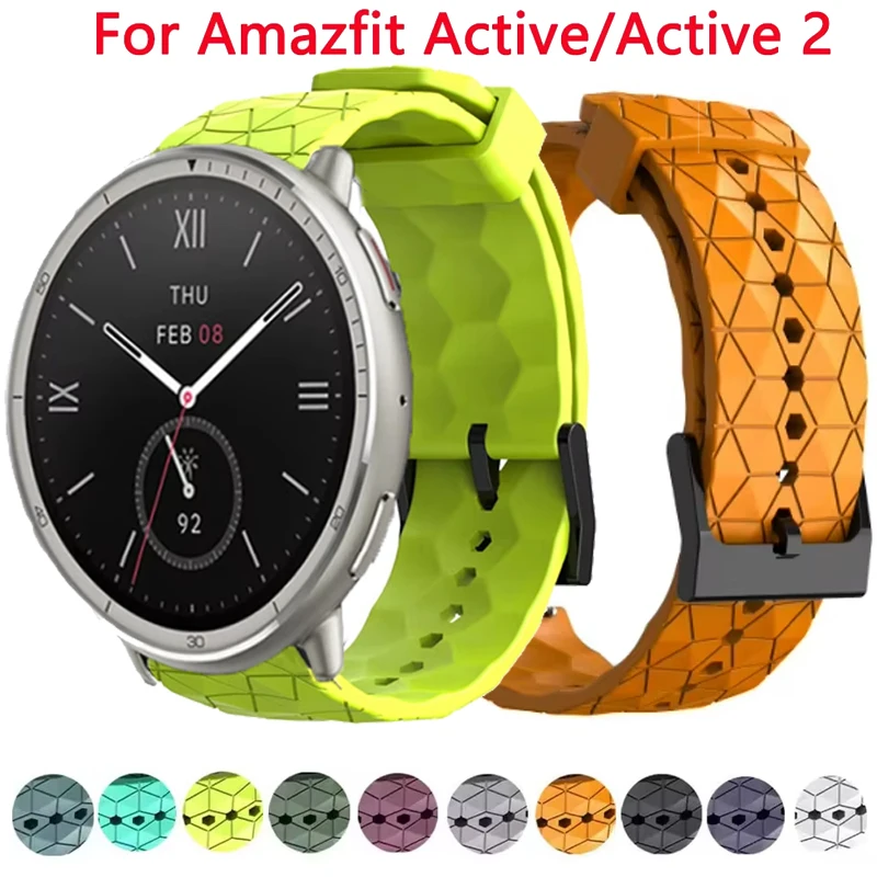 20 mm 22 mm Sport-Silikonarmband für Amazfit Bip 5 Unity/GTR 2e 3 4/47 mm Armband für Amazfit Active 2/Bip 3 Pro/GTS 2 3 4/42 mm