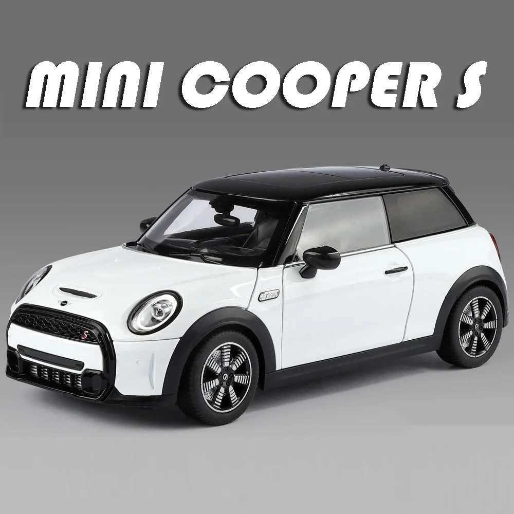 

1:18 Scale Mini Cooper S X5M Model Car Toys Metal Diecast Doors Opened Folding Rearview Mirror Shock Absorption Collectible Item