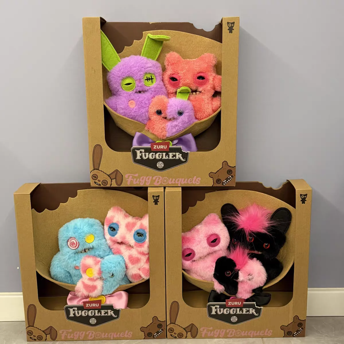 

29cm New Genuine Fuggler Funny Ugly Monster Cute Tooth Monster Bouquets Series Funny Plush Doll Toy Set Fan Merchandise Toys