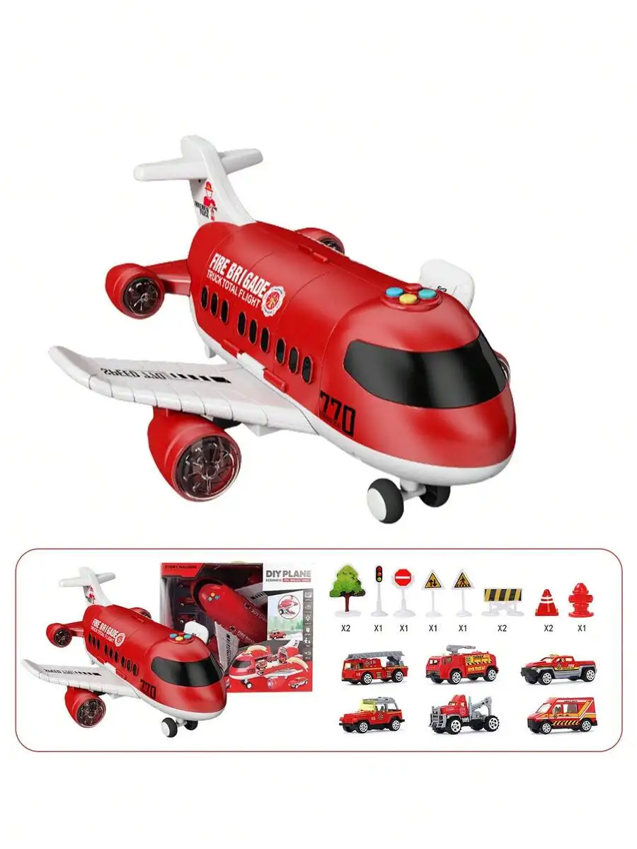 

Large Morphing Airplane Toy, Multifunctional Preschool Educational Gift with Dust-Proof Design & Smooth Sliding