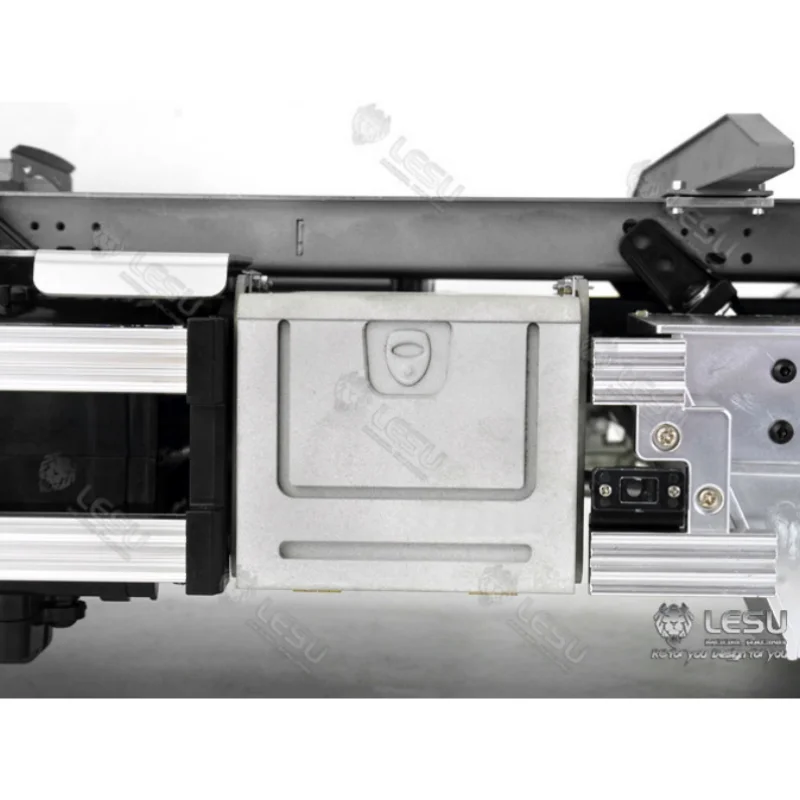 RC 1/14 LESU Metall-Werkzeugkasten für Tamiya Hydraulikbagger Lader Muldenkipper für SCANIA MAN VOLVO Anhänger Kipper DIY-Teile – Detail 6