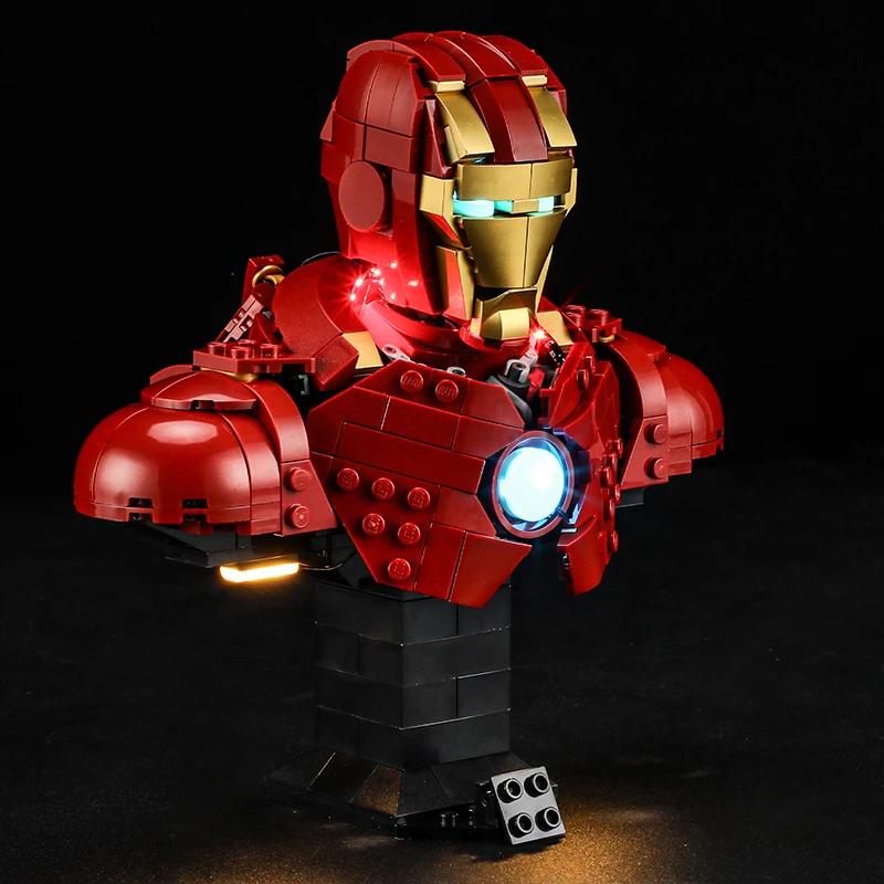 مجموعة إضاءة LED فاخرة الجودة لـ Lego 76327 MK4 Bust (إضاءة LED فقط، بدون نموذج كتل) مقاس مثالي وتوهج رائع