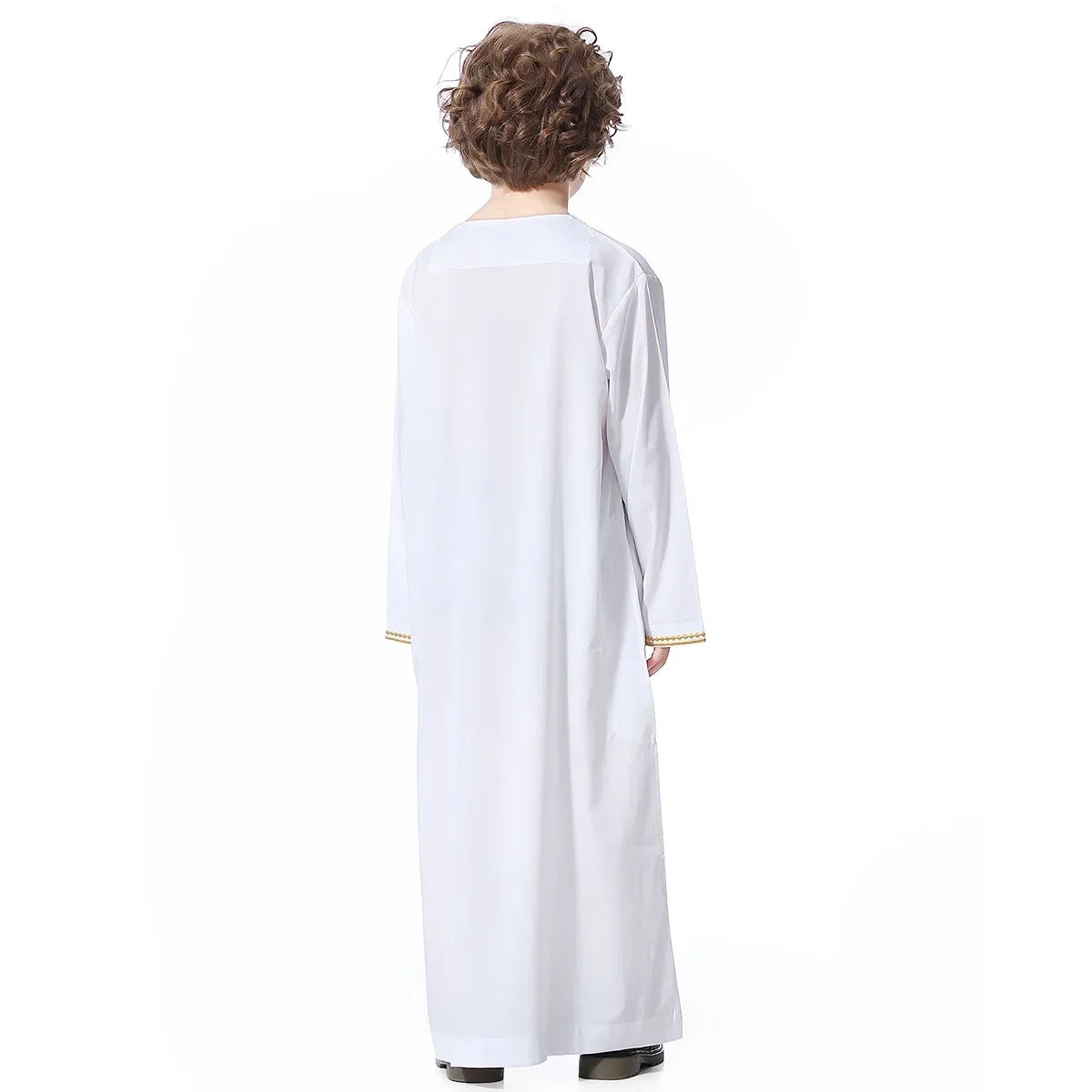 Muslim Kids Robe Teenager Boy\'s Abaya Kaftan Fashion Dubia High Quality Thobe Tradistional Arabic Ramadan Embroidered Dress