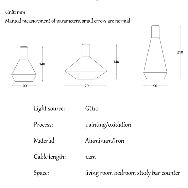 Imagem -05 - Nordic Preto e Branco Luzes Pingente Lustres Lâmpada para Quarto Lampe Chevet Hanglamp para Salão de Beleza Plafond Lustres