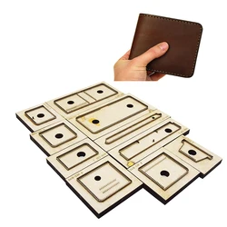 Leather Cutting Die Large Set, Handmade Foldable Wallet Template, Custom Cutting Die, Christmas Gift, Leather Crafts,Steel Blade
