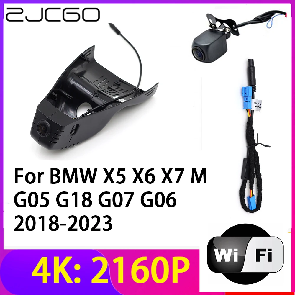 

ZJCGO 4K 2160P Dash Cam Car DVR Camera 2 Lens Recorder Wifi Night Vision for BMW X5 X6 X7 M G05 G18 G07 G06 2018-2023