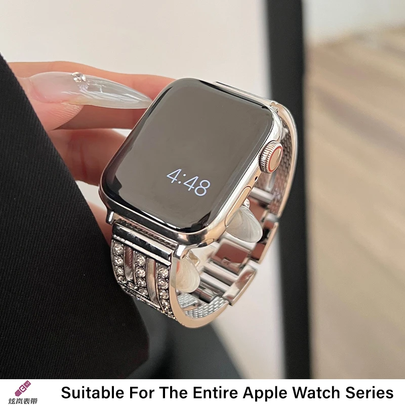 Coppia di cinturini di lusso per Apple Watch UItra 2 9 8 7 6 5 4 SE Braccialetti a spirale per serie IWatch 42mm 40mm 38mm 49mm 45mm 44mm Band