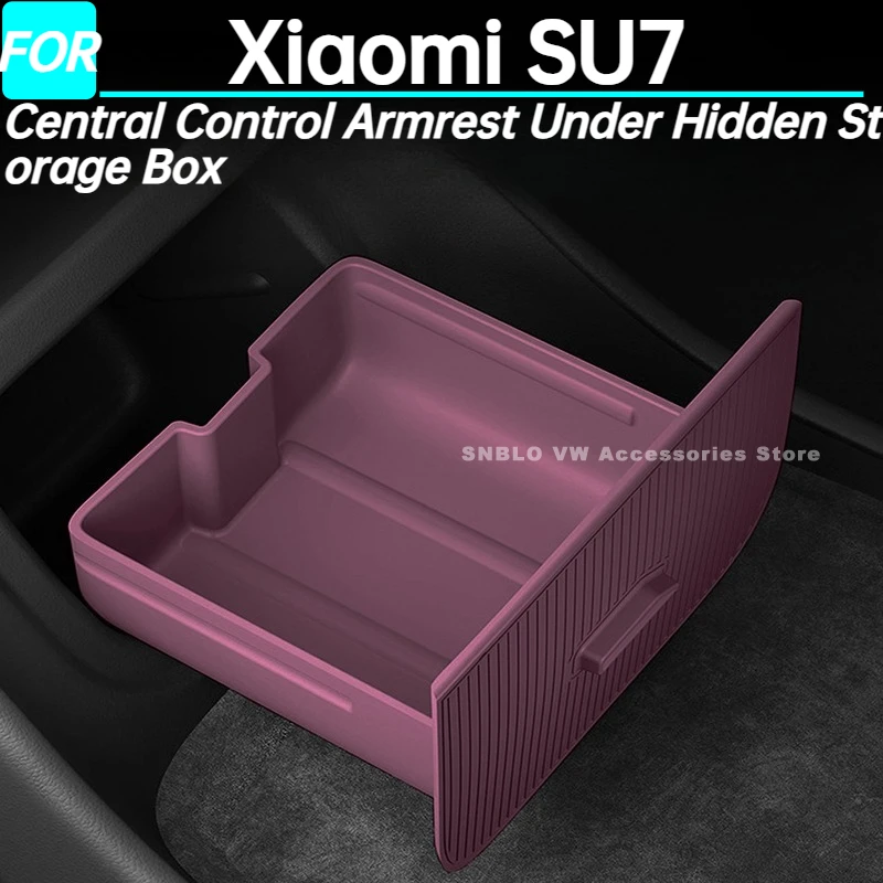 

Car Central Control Armrest Under Hidden Storage Box for Xiaomi SU7 Interior Accessories 2025 2026
