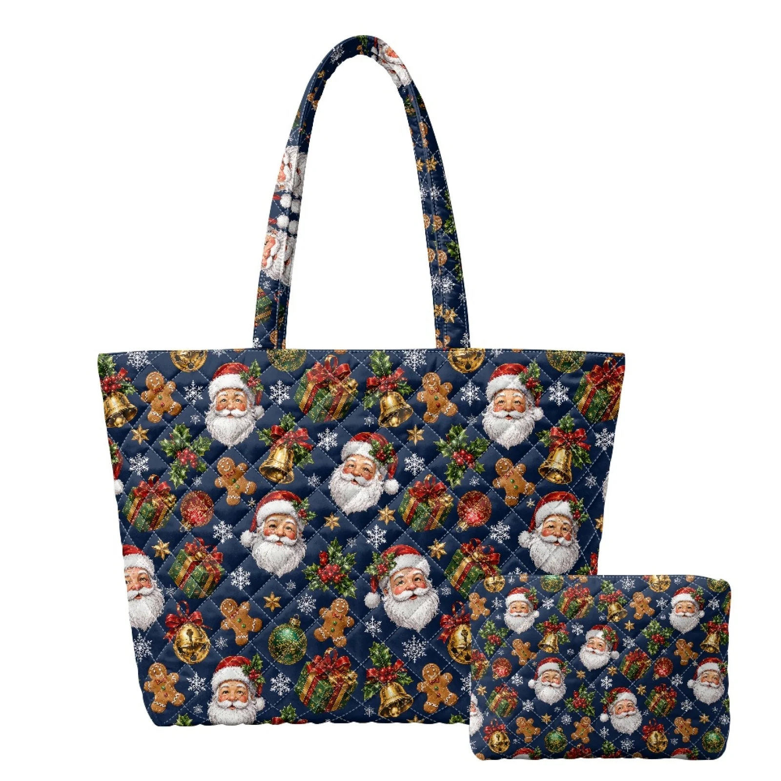 Coloranimal Christmas Santa Set of 2 Embroidered Shoulder Bag with Wallet for Short Trips Excursions 2026 New