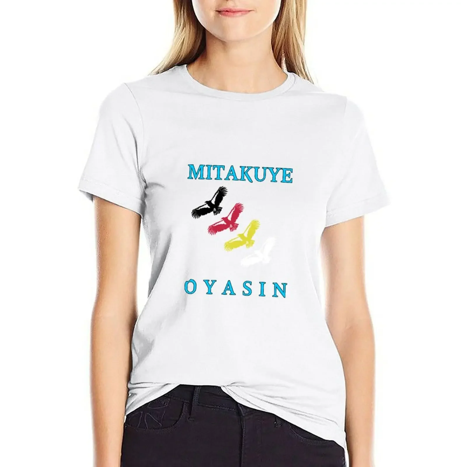 

Mitakuye Oyasin T-shirt tops summer clothes womans clothing