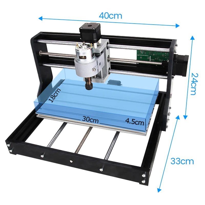 Imagem -03 - Cnc 3018 Pro Laser Gravador Grbl Controle Faça Você Mesmo Mini Cnc Máquina Eixo Pcb Fresadora Madeira Router com Offline