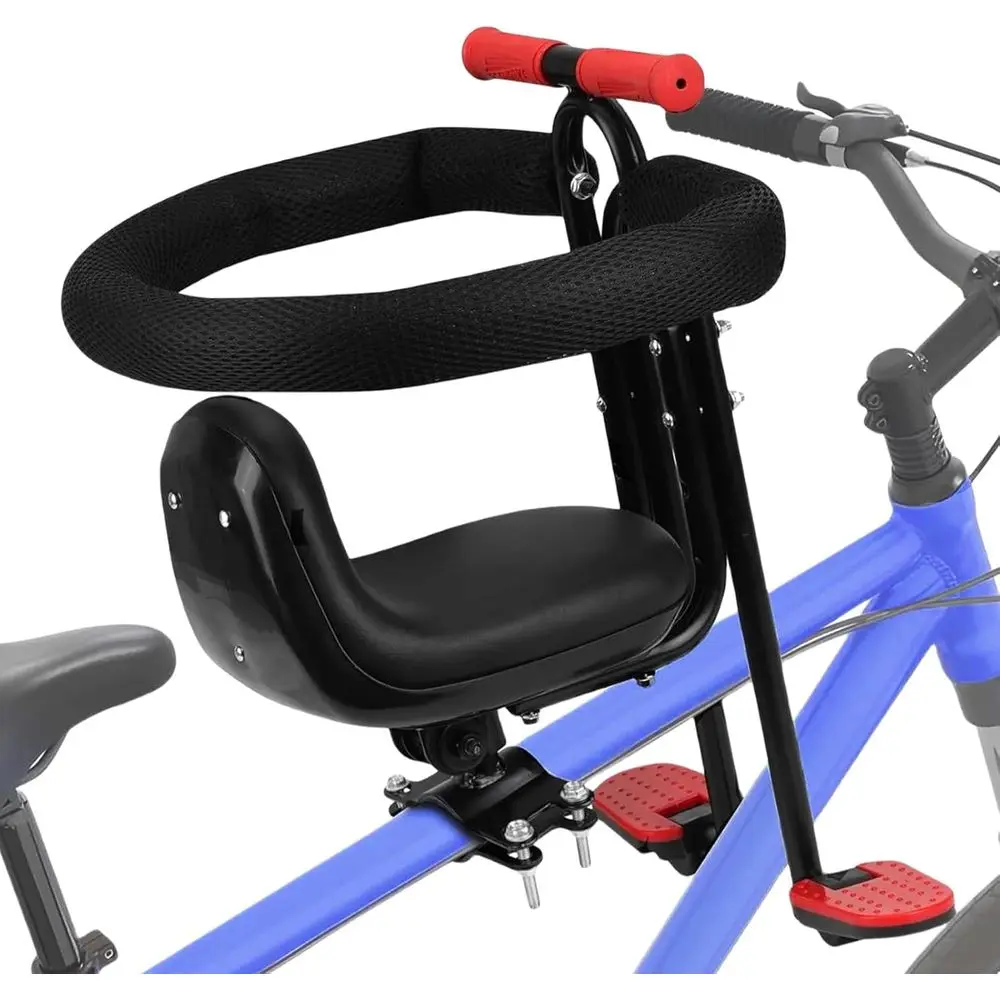 

Front-Mounted Child Bike Seat for Sporty Rides, Suitable for Kids 1-5 Years