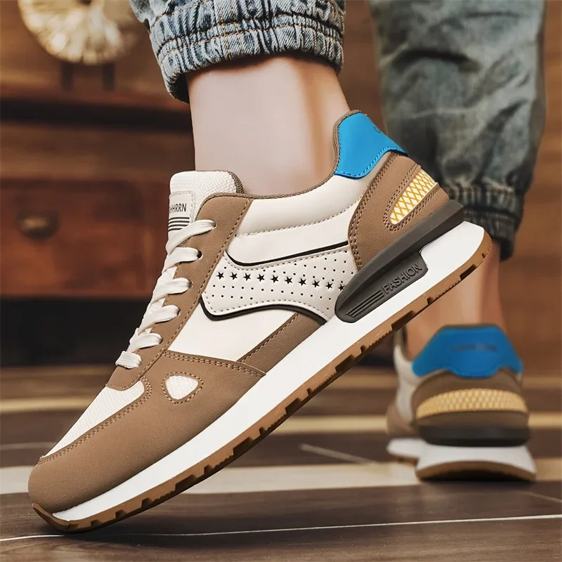 Sapatos masculinos tênis casuais respirável verão moda esportes ao ar livre correndo caminhada designer plataforma de luxo tênis