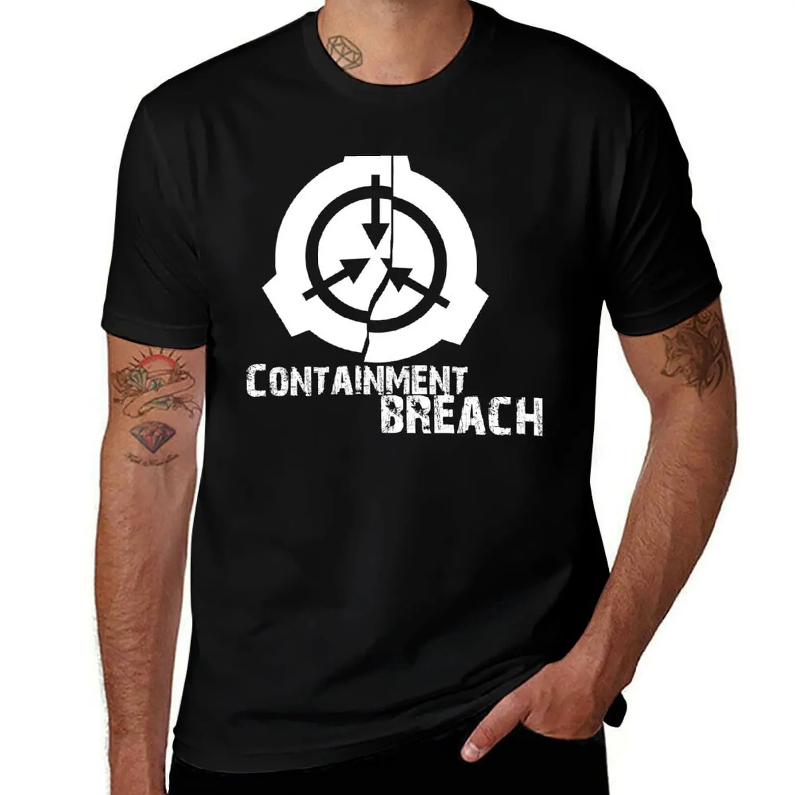 

SCP Breach T-Shirt t shirts cotton 100% funny t shirts dark humor T-Shirt