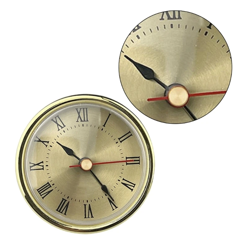 Multifunctional Round Clock Head 65mm Clock Insert Great for Clock Enthusiasts Collector Classical Timepiece Decors