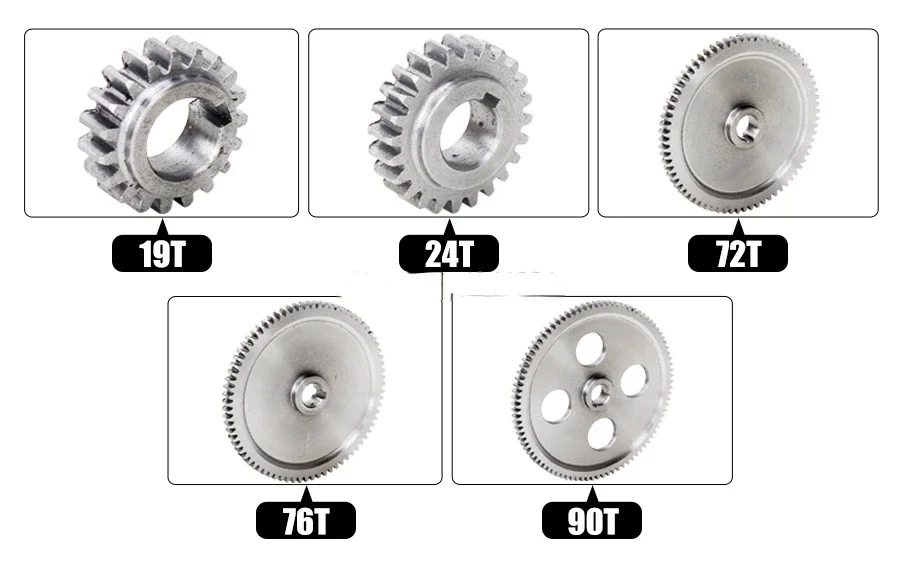 5pcs Metal Change Gear S/N:10085B For SIEG C1 M1 Grizzly M1015 SOGI M1-150 Mr.Meister Compact 7 Grizzly G0937