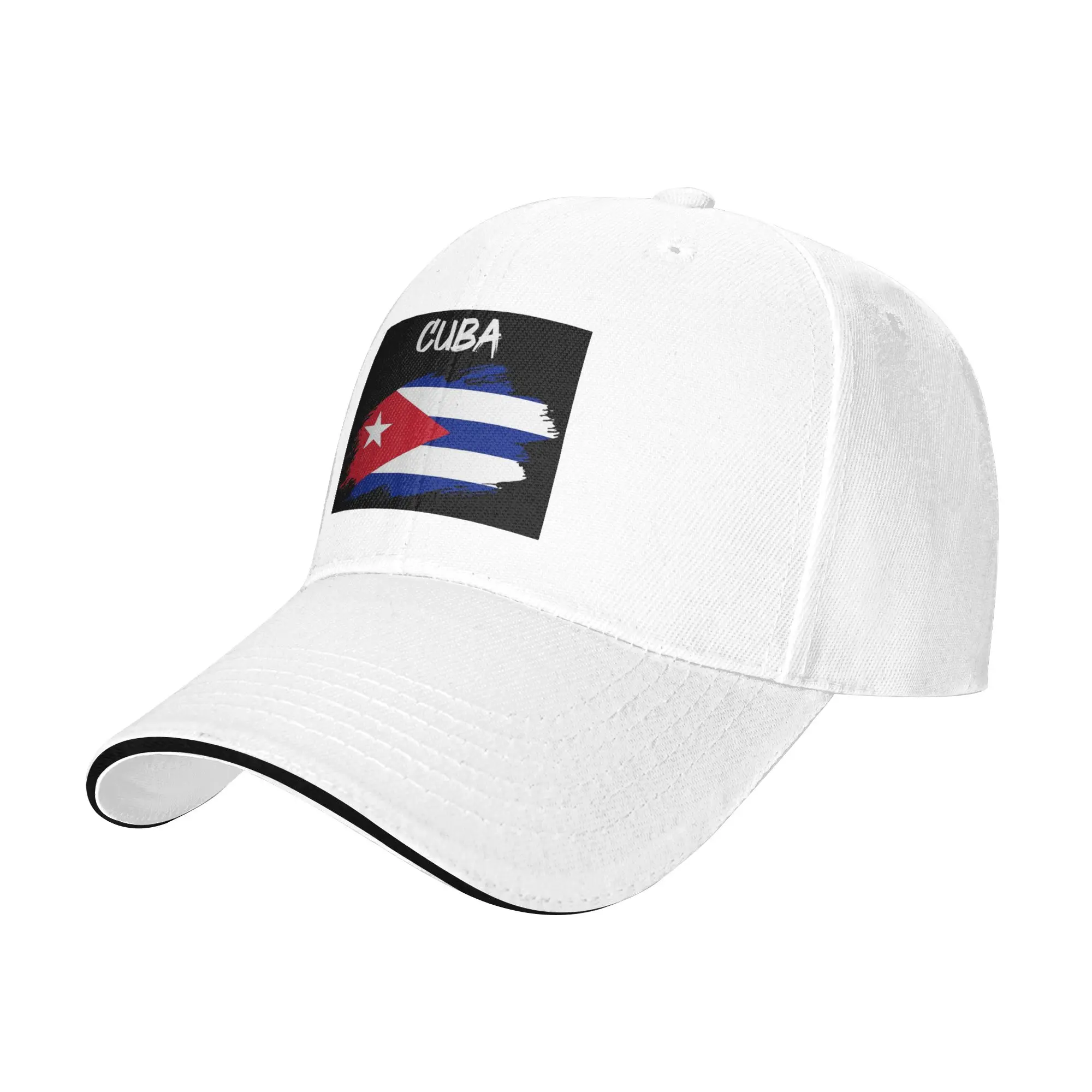Flag Of Cuba Cuban Patriotic Cap Casual Baseball Caps Adjustable Hat Hip Hop Summer Unisex Baseball Hats Customizable