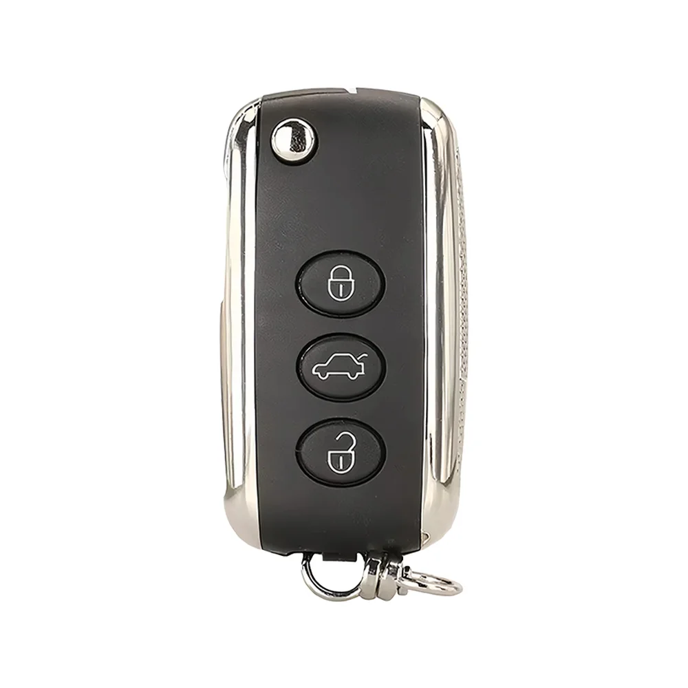 KeyChip 3-przyciskowy zdalny kluczyk samochodowy typu flip z inteligentnym systemem 315MHz 433MHz do Bentley Continental GT Flying Spur PCF7945A HITAG 2 46 chip — 2