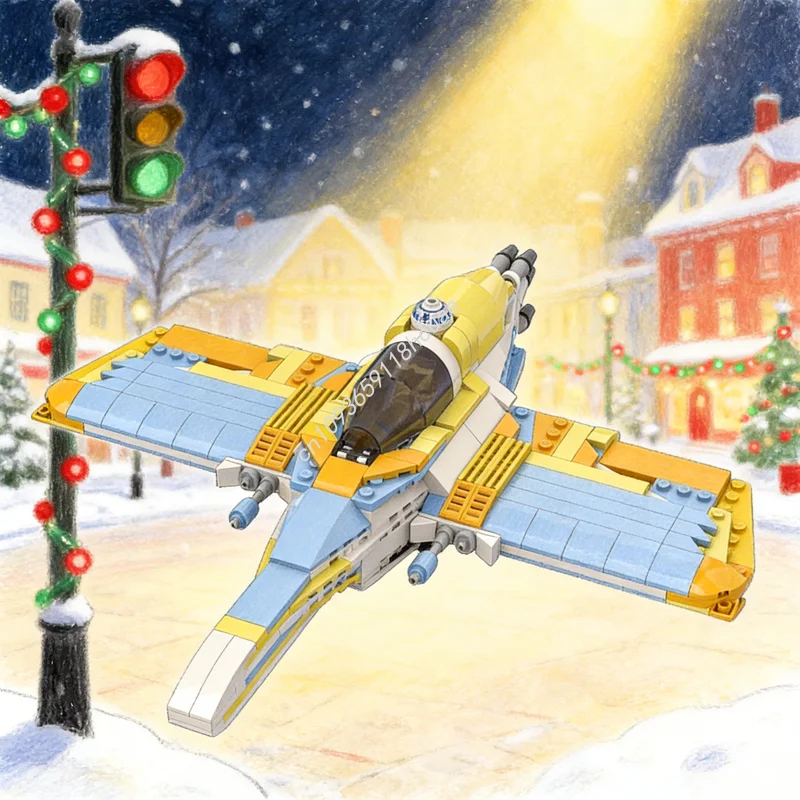 345pcs MOC Incom T Sandbat Sunbeam Star Battle Model Building Blocks Construction Toys Christmas Gifts Idea Education Brick