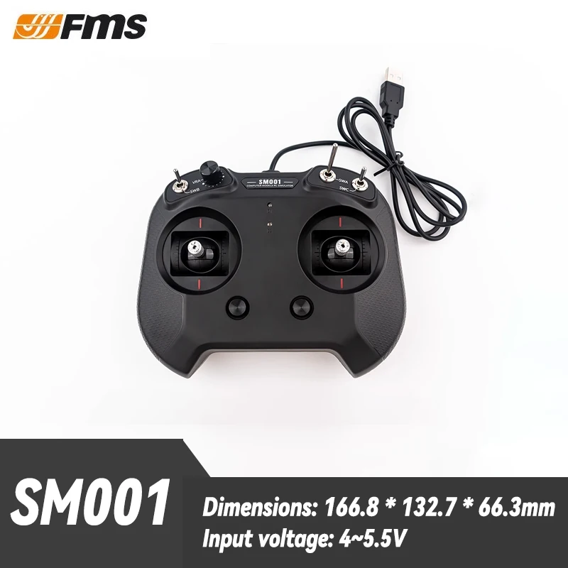 

FMS RC aircraft fixed wing model accessories 8-channel SM001 remote control beginner's training flight