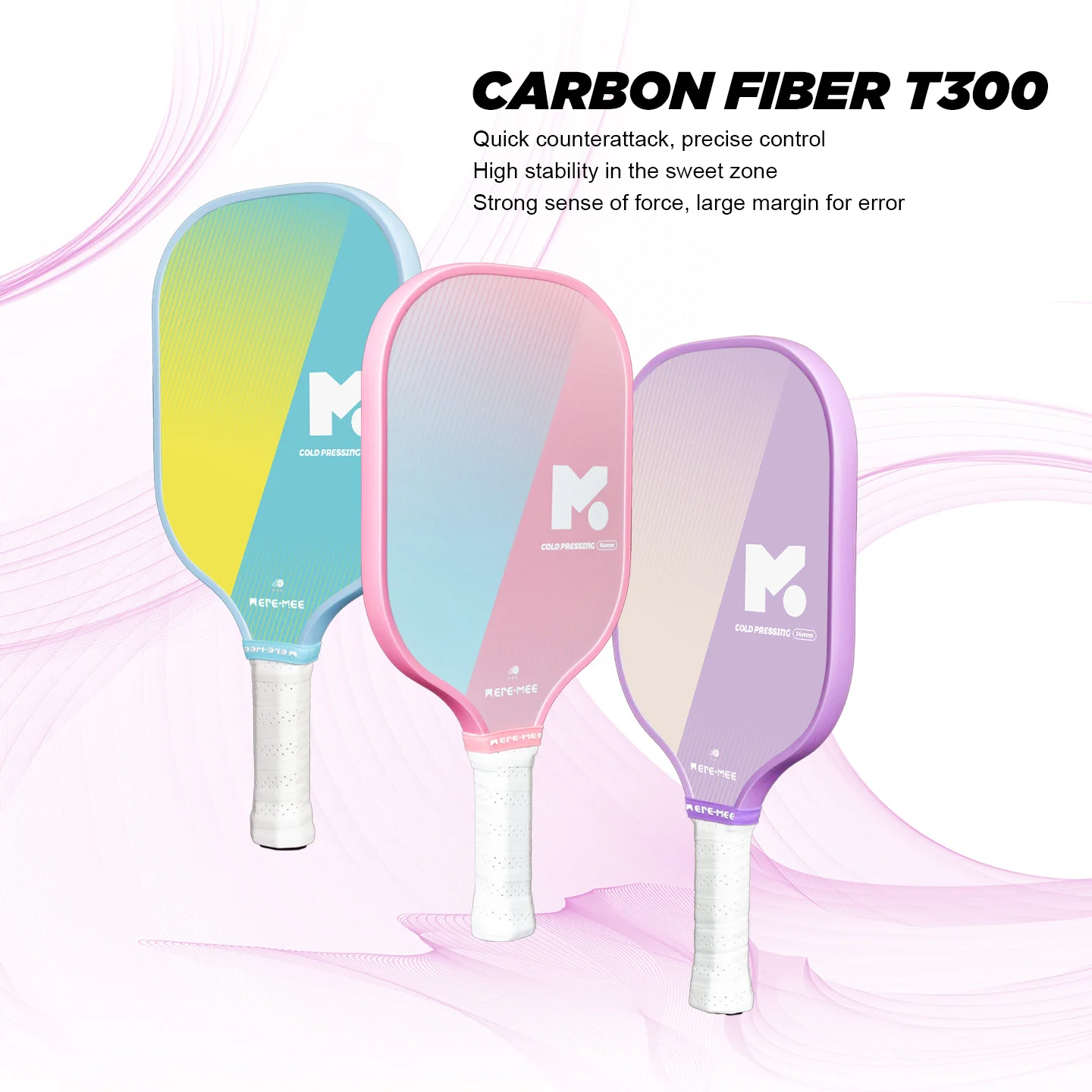 

Mere-Mee T300 Carbon Fiber Pickleballs Paddles Suitable for Beginners Raqueteira Cost-Effective Pickleball Paddle