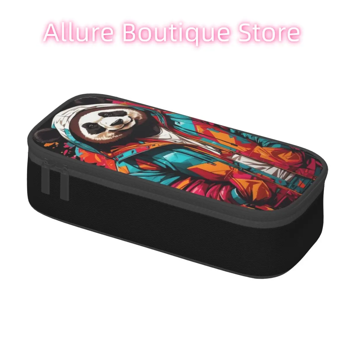 Custom Luxury High Fashion Graffiti Bear Cute Pencil Case Girls Boys Large Capacity Originality Pencil Pouch School Accessories