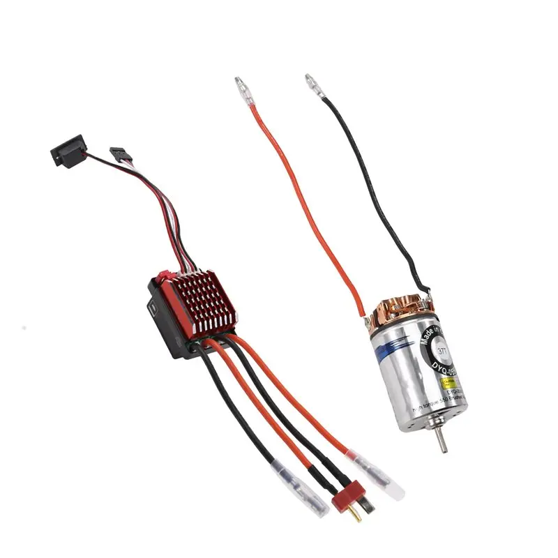 A63T-High Voltage 320A Waterproof Brushed Motor 550 37T ESC T Plug Set For 1/For 10 RC Crawler SCX10 D90 Traxxas Axial Tamiya