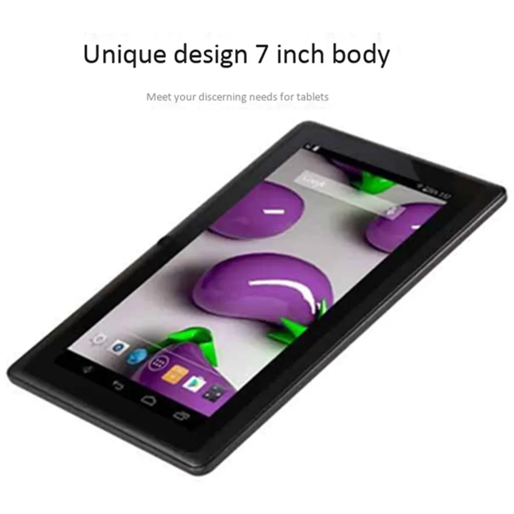 Quad Core Tablet PC Schermo HD da 7 pollici 1 + 16G Fotocamera anteriore posteriore WiFi Internet Android 6.0 Lettore MP3 4 Altoparlante E-book Gioco audio