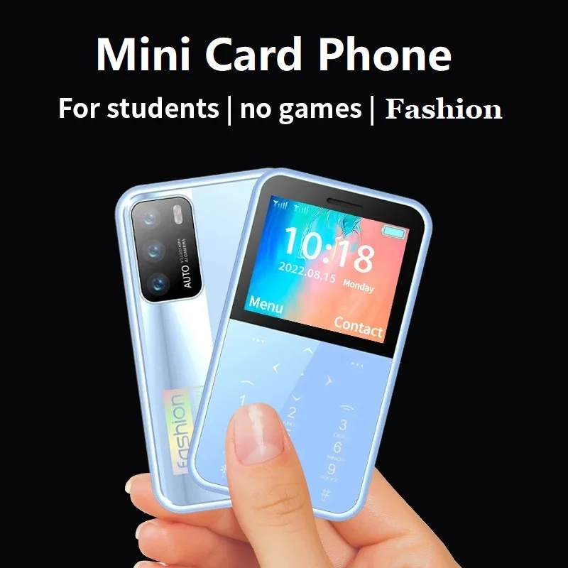 هاتف محمول صغير 2G GSM 2 بطاقة SIM ماجيك صوت بلوتوث الطلب المنبه مسجل الاهتزاز الهاتف المحمول الصغيرة