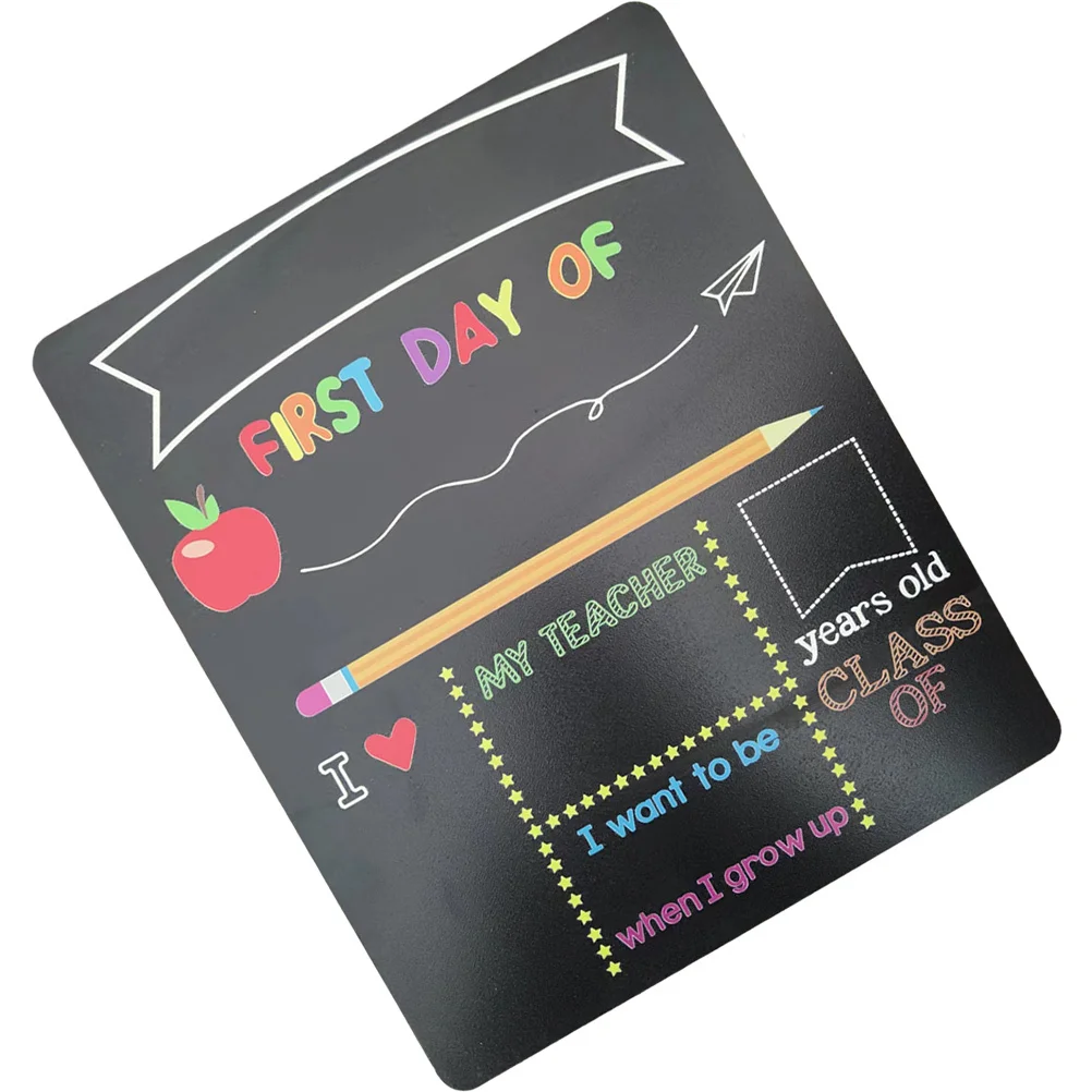Ciondolo per lavagna Adorabile decorazione per lavagna scolastica Primo giorno di cartello prescolare Lavagna per agenda riutilizzabile