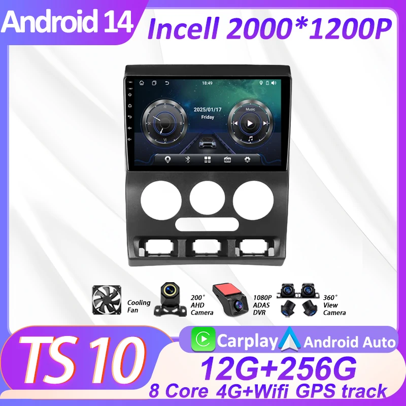 

2 Din Car Radio Wireless Android Auto For Kia Rio 1 2002 - 2005 8 Core CarPlay Monitor Autoradio Touch Screen Navigation GPS RDS