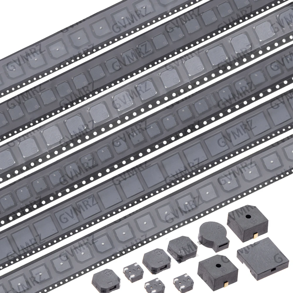 5PCS 3V/5V SMD Piezo Buzzer Assortment Kit 7525 /5020 Passive & Active Buzzer for Repairs & DIY Electronics 8530/9032/9650/1230