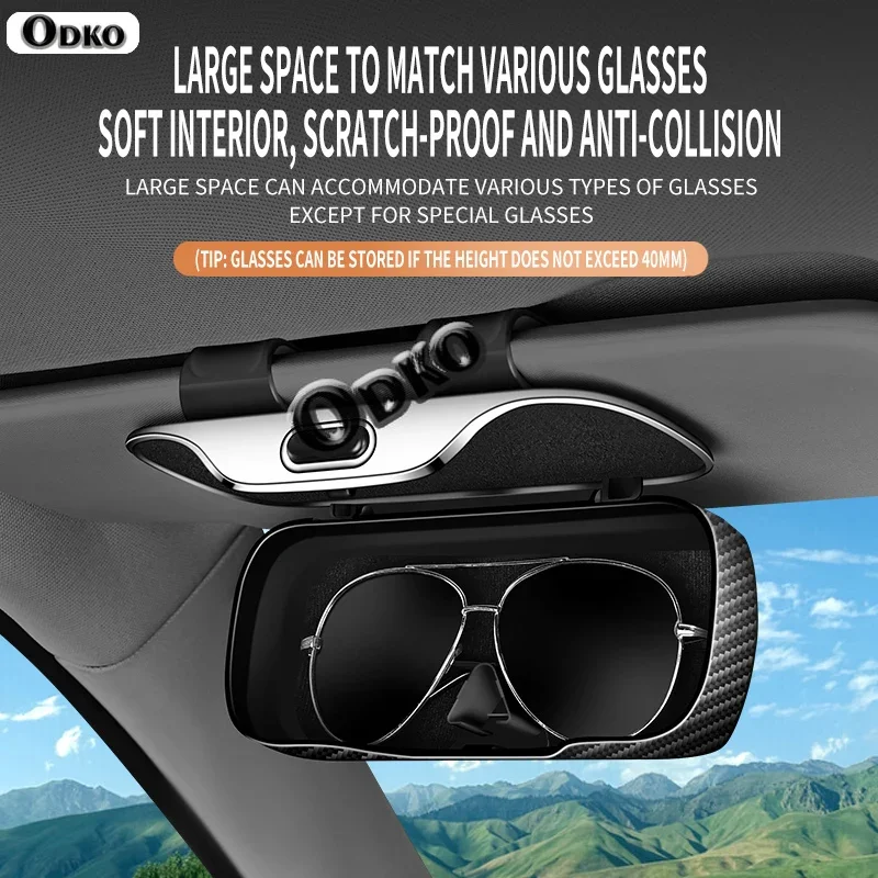 سيارة قناع نظارات حالة النظارات الشمسية حقيبة للتخزين المضادة للخدش النظارات حماية صندوق ل NIO ET5 ET7 ET9 EVE EC6 ES6 ES8