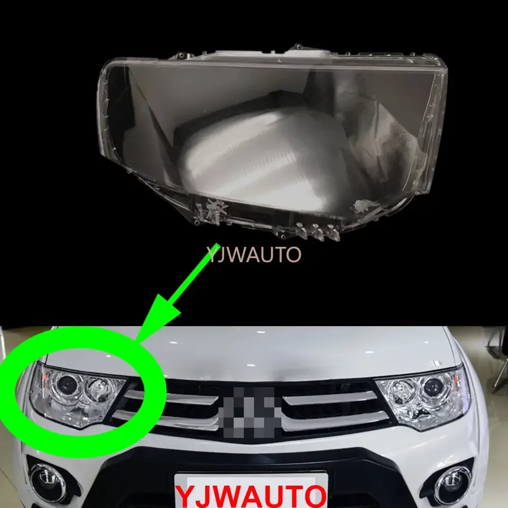 

Для Mitsubishi Pajero Sport Montero Shogun 2013 2014 2015: Стеклянная линза фары, крышка передней фары, корпус фары, автозапчасть