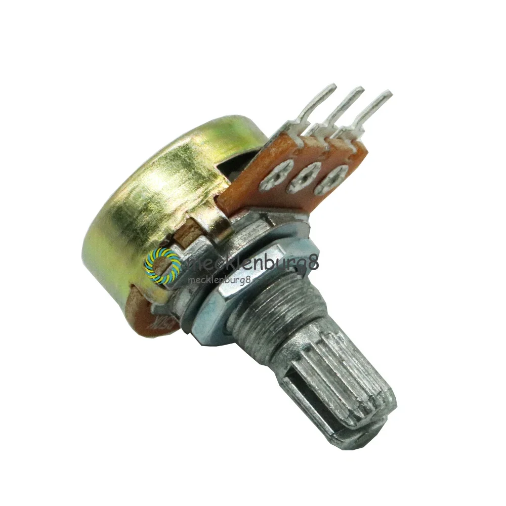 5個。50kオーム3ピン3端子線形コーン回転ポテンショメータ50KB b50kポット