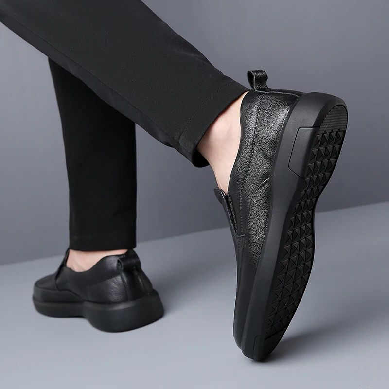 Heren Casual Lederen Schoenen Voor Heren Vrijetijdsschoenen 2023 Zomer Herenschoenen Handgemaakte Natuurlijke Koe Lederen Heren Instappers