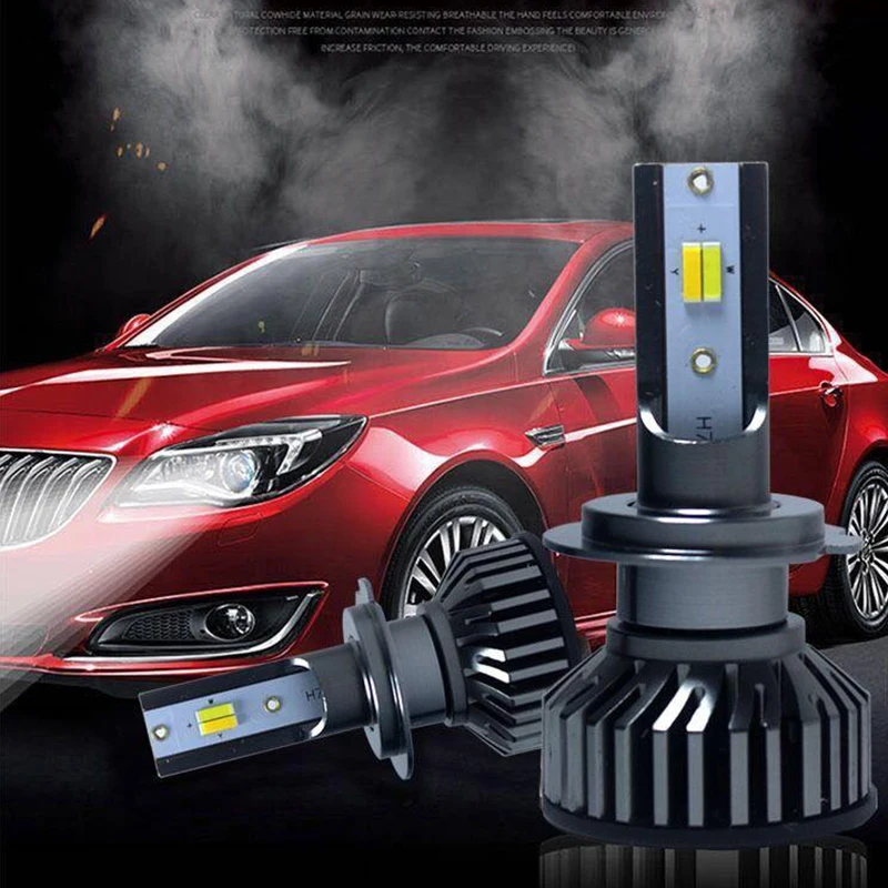 

Светодиодные лампы для фар H1 H3 H7 H8 H9 H11 HB3 HB4 Hir2 H4 9005 9006 9012, 12В 30Вт, 3000К 4300К 6000К, трехцветные автомобильные фары