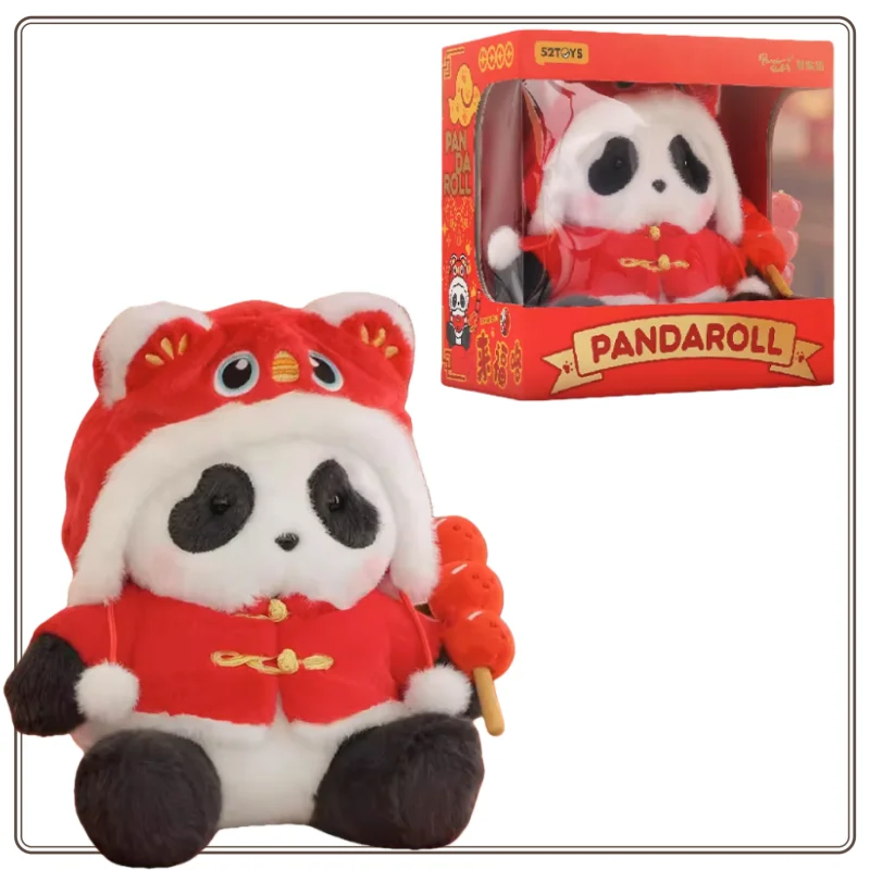 

Original New 52TOYS Kawaii Panda Roll Laifu Handmade Doll Spring Festival Doll Symbol Doll Trendy Toy Gift in Stock